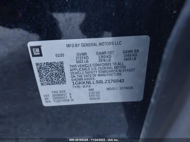 GMC Acadia Awd At4 2020 1GKKNLLS0LZ176043 Image 9