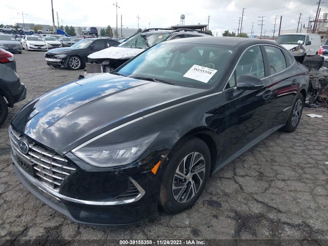 Hyundai Sonata Blue 2021 KMHL24JJ8MA027688 Image 2