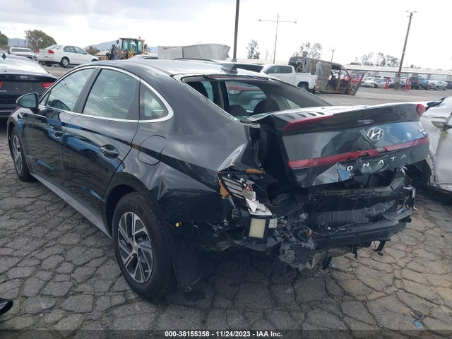 Hyundai Sonata Blue 2021 KMHL24JJ8MA027688 Image 3