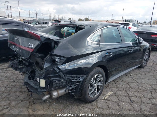 Hyundai Sonata Blue 2021 KMHL24JJ8MA027688 Image 4