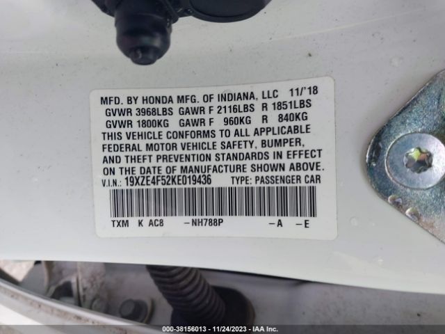 19XZE4F52KE019436 Honda INSIGHT EX
