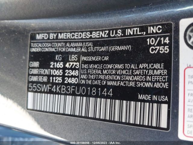 55SWF4KB3FU018144 Mercedes-Benz C 300 Sport 4matic/luxury 4matic/4matic