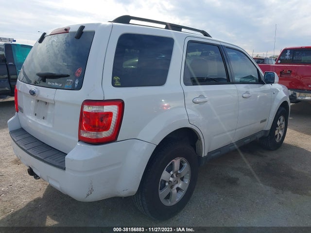 2008 FORD ESCAPE LIMITED VIN: 1FMCU04178KA71356