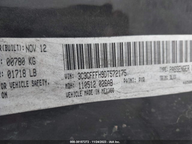 2013 FIAT 500 3C3CFFFH9DT572175 Photo 8