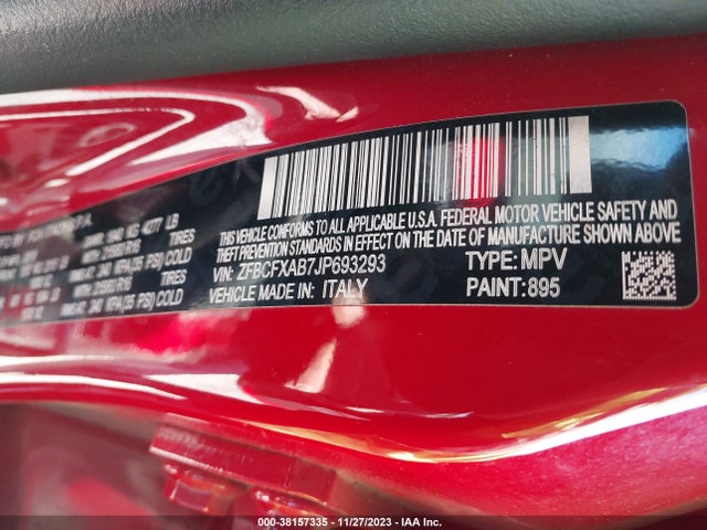 2018 FIAT 500X ZFBCFXAB7JP693293 Photo 8