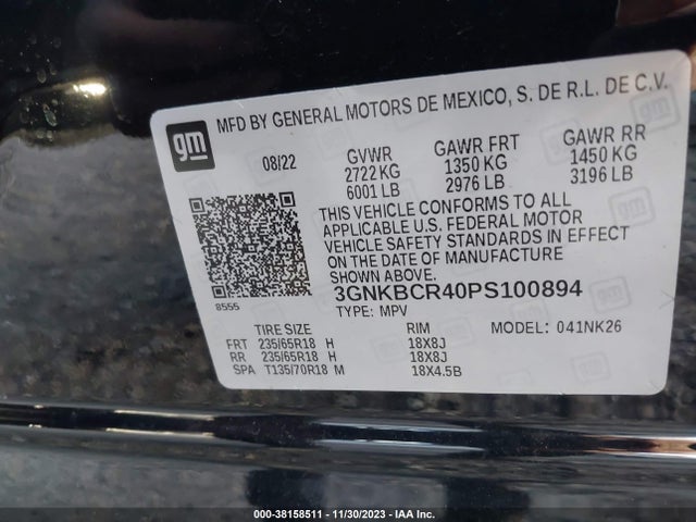 Chevrolet Blazer Fwd 2lt 2023 3GNKBCR40PS100894 Image 9