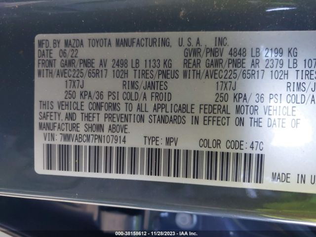 2023 MAZDA CX-50 7MMVABCM7PN107914 Photo 8