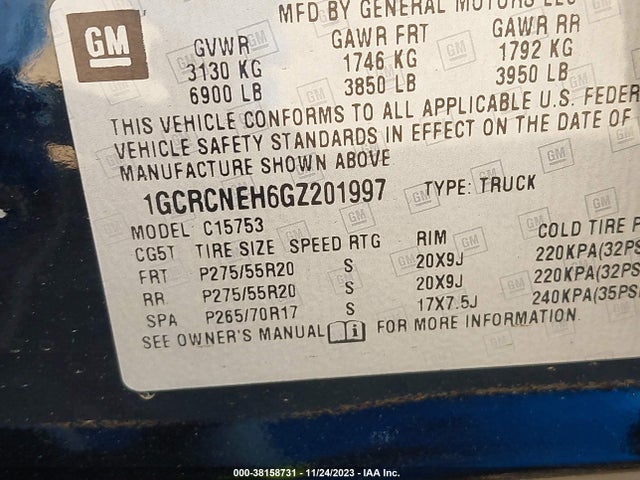 Chevrolet Silverado 1500 Wt 2016 1GCRCNEH6GZ201997 Image 9