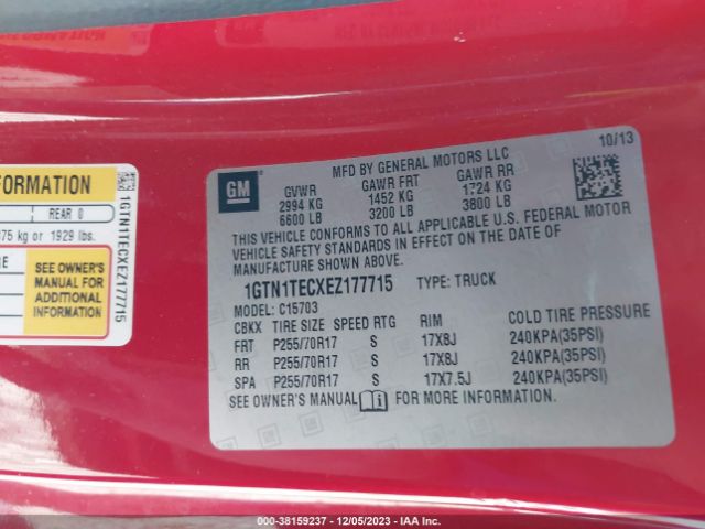 1GTN1TECXEZ177715 GMC SIERRA 1500