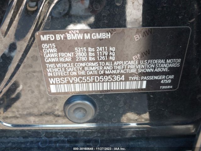 WBSFV9C55FD595364 BMW M5
