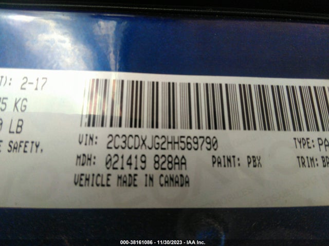 Dodge Charger Sxt Awd 2017 2C3CDXJG2HH569790 Image 9
