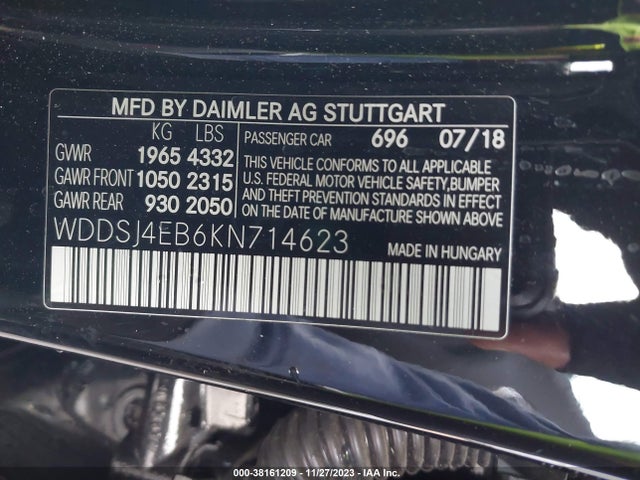 WDDSJ4EB6KN714623 Mercedes-Benz m270