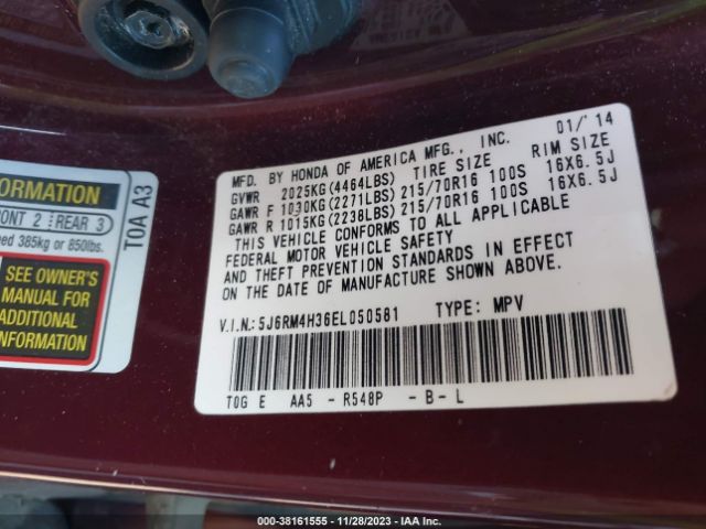 5J6RM4H36EL050581 Honda CR-V LX