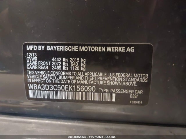 WBA3D3C50EK156090 BMW 328D