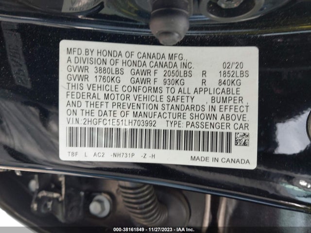 Honda CIVIC SI 2020 2HGFC1E51LH703992 Image 15