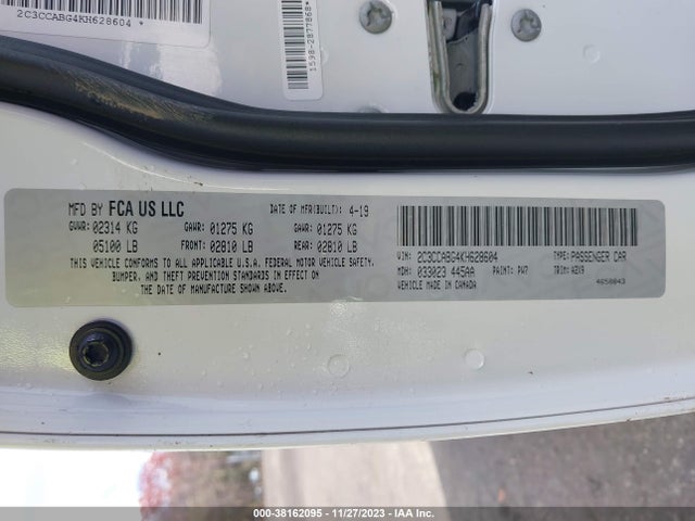 Chrysler 300 300s 2019 2C3CCABG4KH628604 Image 9