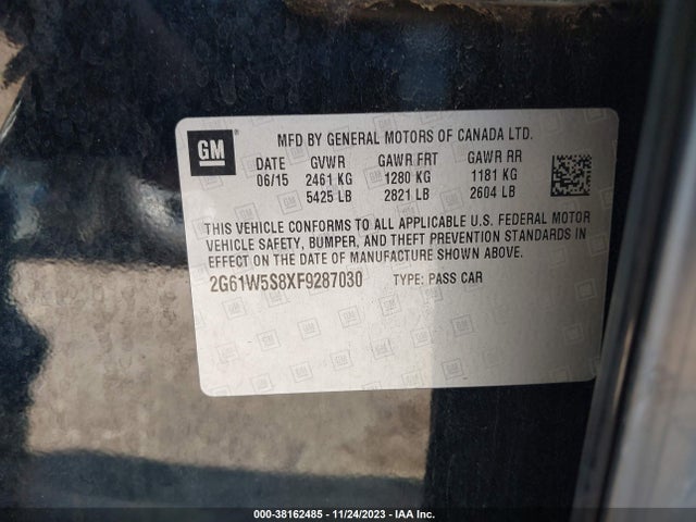 2G61W5S8XF9287030 Cadillac Xts Vsport Platinum
