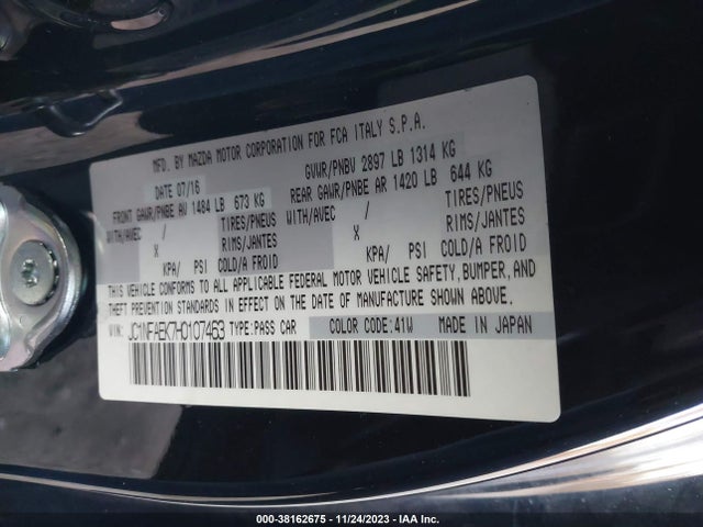 2017 FIAT 124 SPIDER JC1NFAEK7H0107463 Photo 8