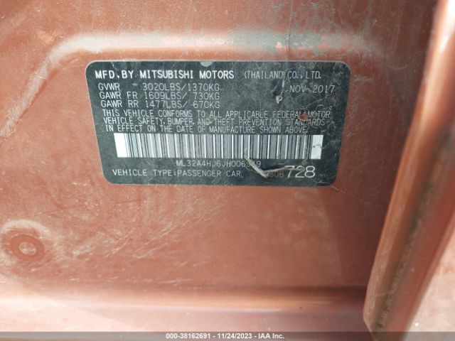 2018 MITSUBISHI MIRAGE ML32A4HJ6JH006949 Photo 8