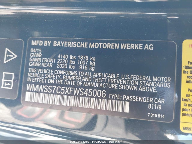 2015 MINI PACEMAN WMWSS7C5XFWS45006 Photo 8