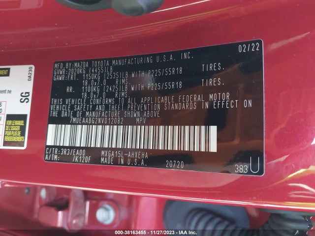 Toyota Corolla Cross Xle 2022 7MUEAABG2NV012082 Image 9