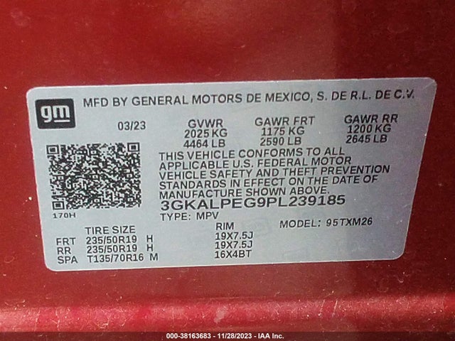 GMC Terrain Fwd Slt 2023 3GKALPEG9PL239185 Image 9