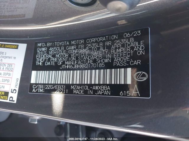 2024 LEXUS UX 250H JTHR6JBHXR2170185 Photo 8