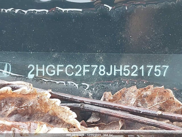 Honda CIVIC EX 2018 2HGFC2F78JH521757 Image 9