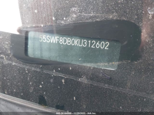 55SWF8DB0KU312602 Mercedes-Benz C 300