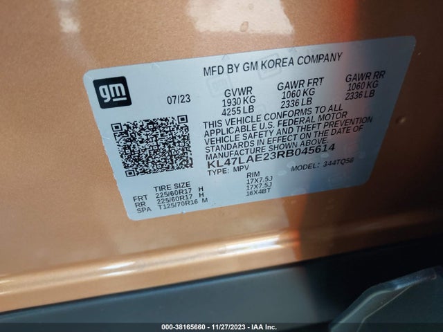 2024 BUICK ENVISTA PREFERRED VIN: KL47LAE23RB045614