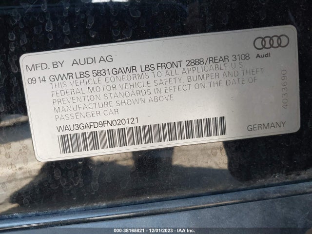 WAU3GAFD9FN020121 Audi A8 L 3.0t