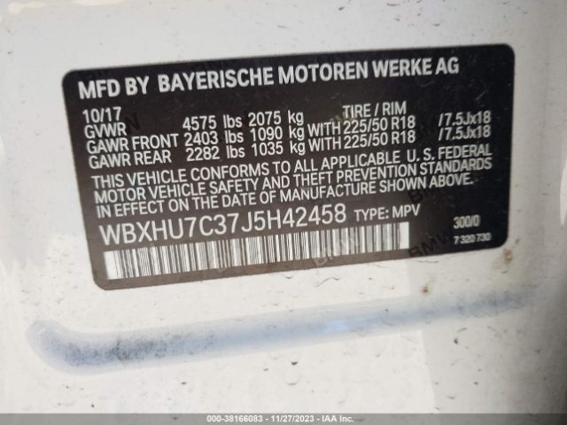 2018 BMW X1 WBXHU7C37J5H42458 Photo 8