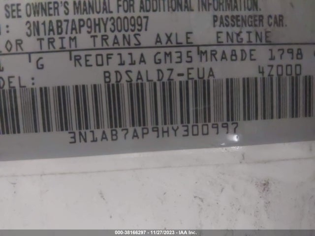 Nissan SENTRA SV 2017 3N1AB7AP9HY300997 Image 9