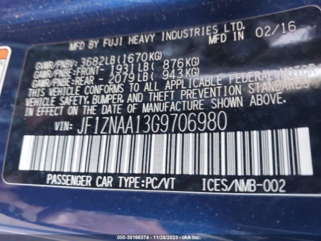 JF1ZNAA13G9706980 Scion FR-S
