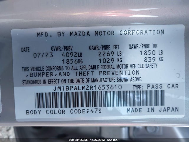 2024 MAZDA MAZDA3 2.5 S PREFERRED VIN: JM1BPALM2R1653610