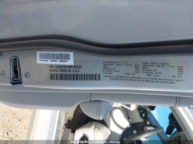 2021 JEEP GRAND CHEROKEE L 1C4RJKDG1M8182533 Photo 8