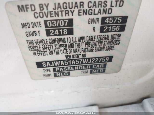2007 JAGUAR X-TYPE SAJWA51A57WJ22759 Photo 8
