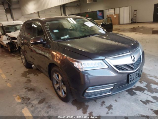 Auction sale of the 2016 Acura Mdx Acurawatch Plus Package, vin: 5FRYD3H29GB003584, lot number: 38168560