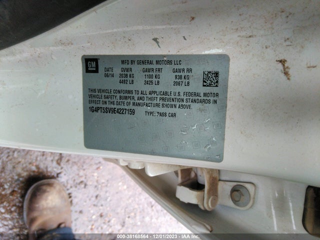 Buick Verano Premium Group 2014 1G4PT5SV9E4227159 Image 9