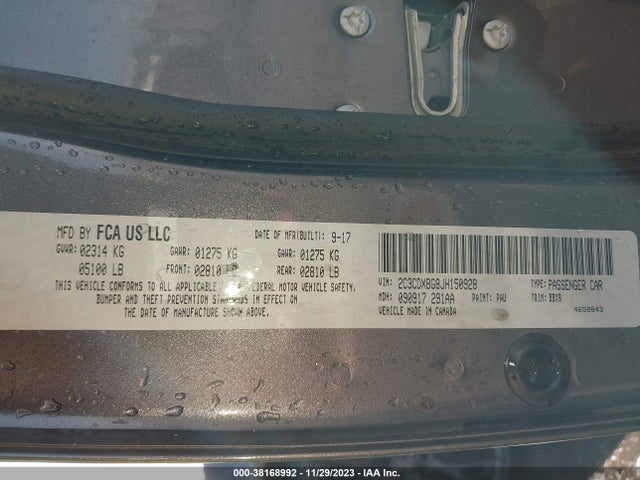 Dodge Charger Sxt Rwd 2018 2C3CDXBG8JH150928 Image 9
