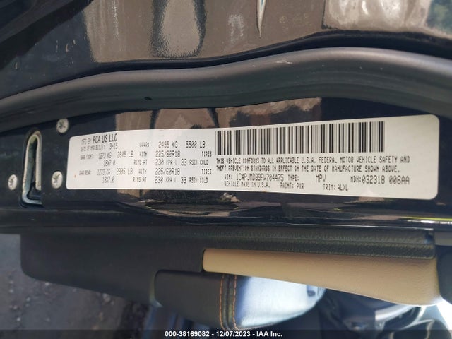 2015 JEEP CHEROKEE LIMITED VIN: 1C4PJMDB9FW704475