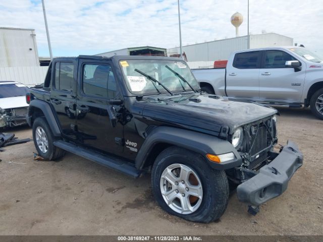 38169247 :رقم المزاد ، 1C4HJXDN6LW226916 vin ، 2020 Jeep Wrangler Unlimited Sport S 4x4 مزاد بيع