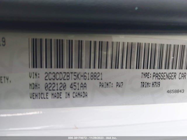 Dodge Challenger R/t 2019 2C3CDZBT5KH618821 Image 9