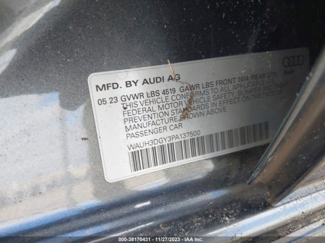 2023 AUDI S3 WAUH3DGY3PA137500 Photo 8