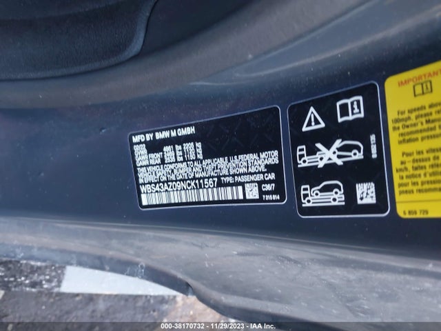 BMW M4 Competition Xdrive 2022 WBS43AZ09NCK11567 Image 9