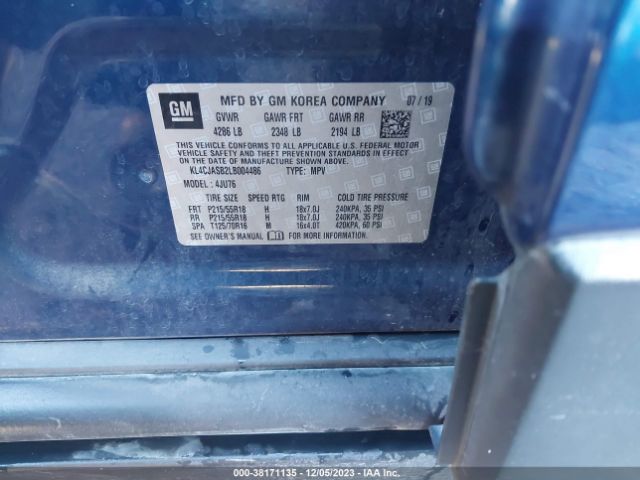 2020 BUICK ENCORE KL4CJASB2LB004486 Photo 8