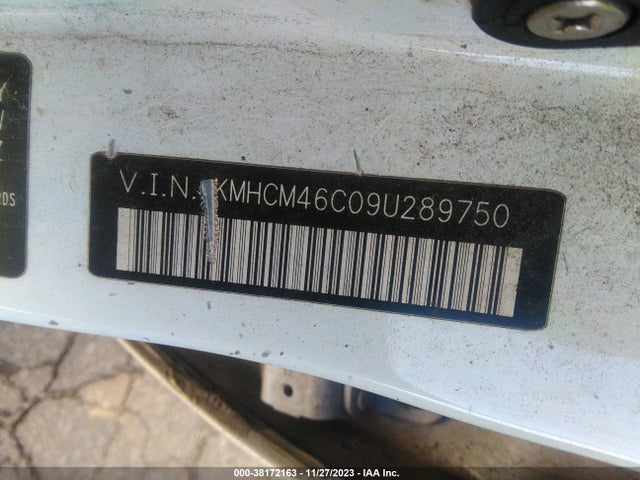 2009 HYUNDAI ACCENT GLS VIN: KMHCM46C09U289750