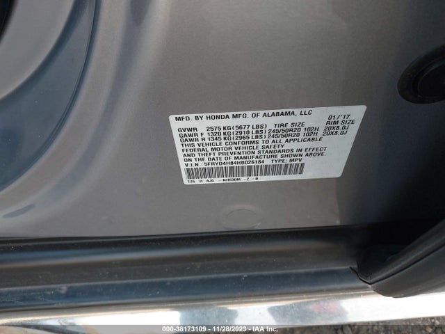 Acura Mdx W/advance Package 2017 5FRYD4H84HB026184 Image 9