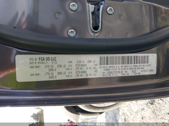1C6RR6GT2FS709128 RAM 1500 Big Horn