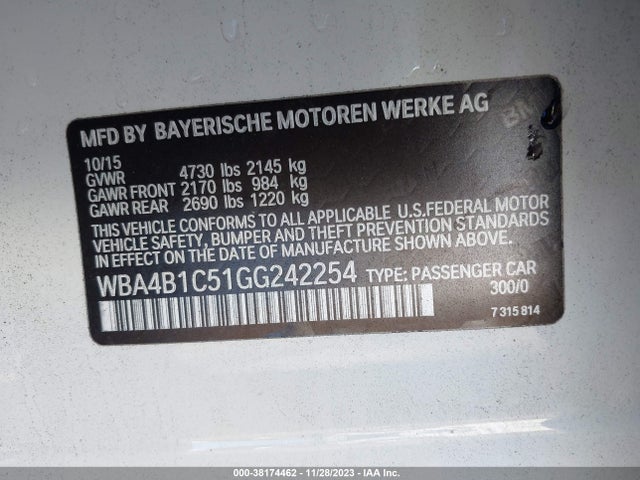 BMW 435i Gran Coupe 2016 WBA4B1C51GG242254 Image 9